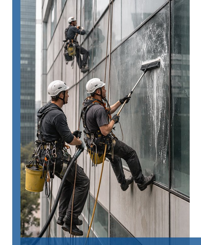 Профессиональная высотная мойка фасадов зданий в Карталах