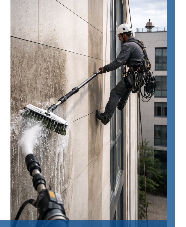 Мойка фасада из керамогранита в Карталах от 313 р. | ВЫСОТНИК-Крт