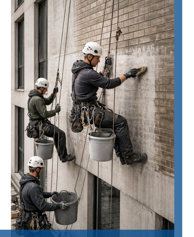 Удаление высолов с фасада в Карталах от 261 р. | ВЫСОТНИК-Крт