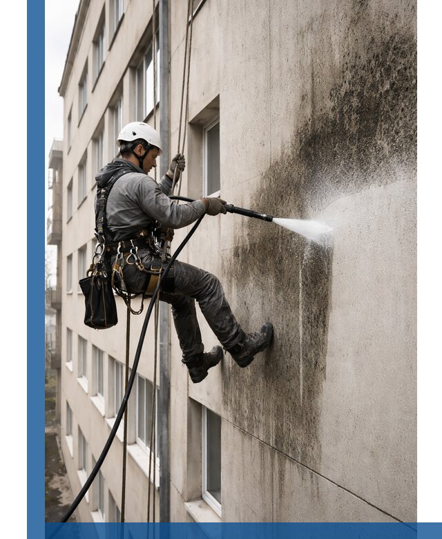 Профессиональная очистка фасадов от плесени в Карталах