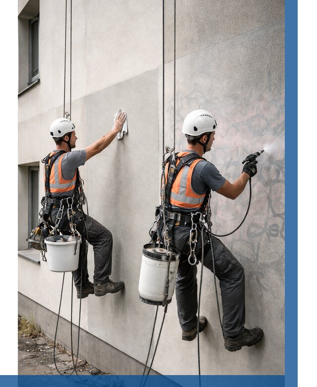 Антиграффити покрытие фасада в Карталах от 626 р. | ВЫСОТНИК-Крт