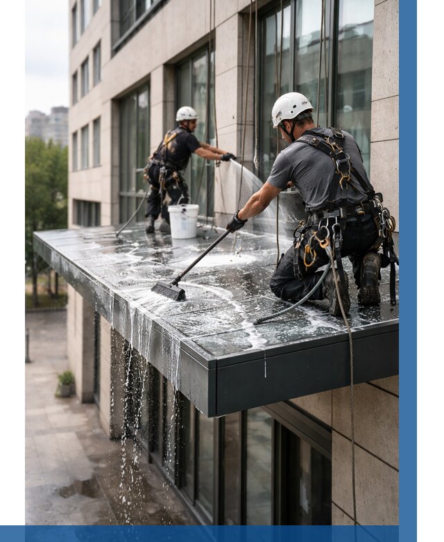 Мойка козырьков и навесов в Карталах от 3651 р. | ВЫСОТНИК-Крт