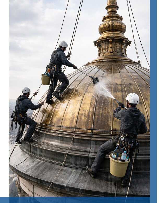 Мойка куполов и шпилей в Карталах от 8345 р. - заказать | ВЫСОТНИК-Крт