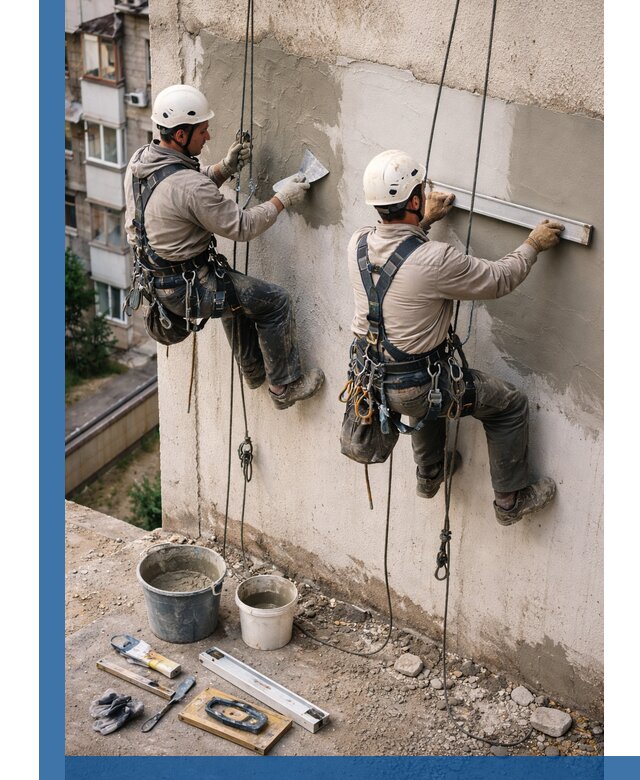 Комплексный ремонт штукатурного фасада с гарантией в Карталах