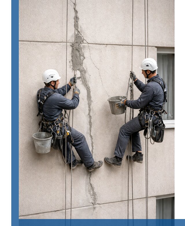 Заделка трещин на фасаде в Карталах с гарантийным ремонтом