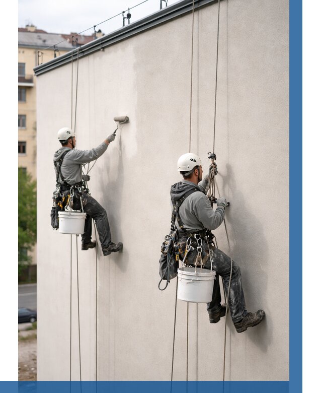 Покраска оштукатуренного фасада в Карталах от 334 р. | ВЫСОТНИК-Крт