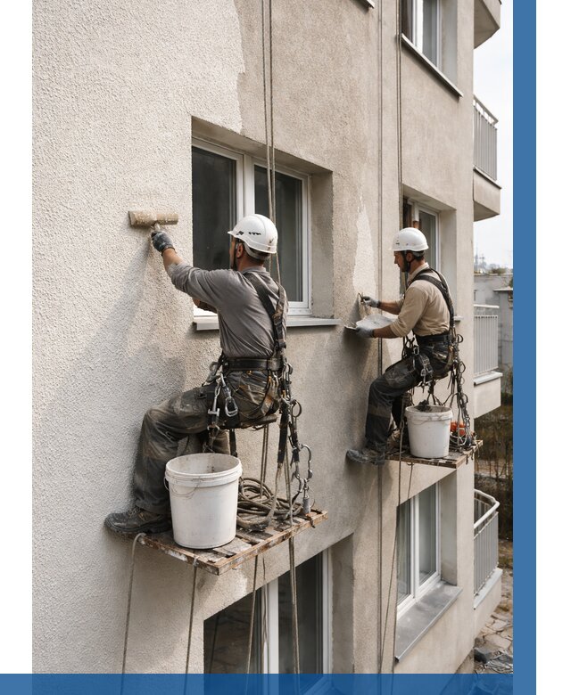 Нанесение короеда на фасад в Карталах от 469 р. | ВЫСОТНИК-Крт