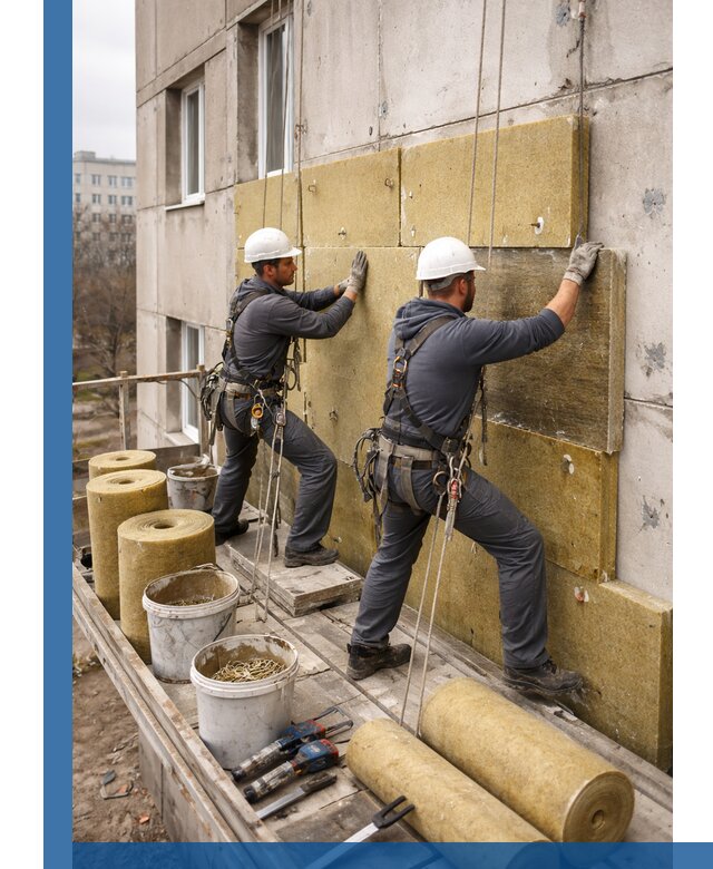 Утепление фасада минватой в Карталах под ключ с гарантией