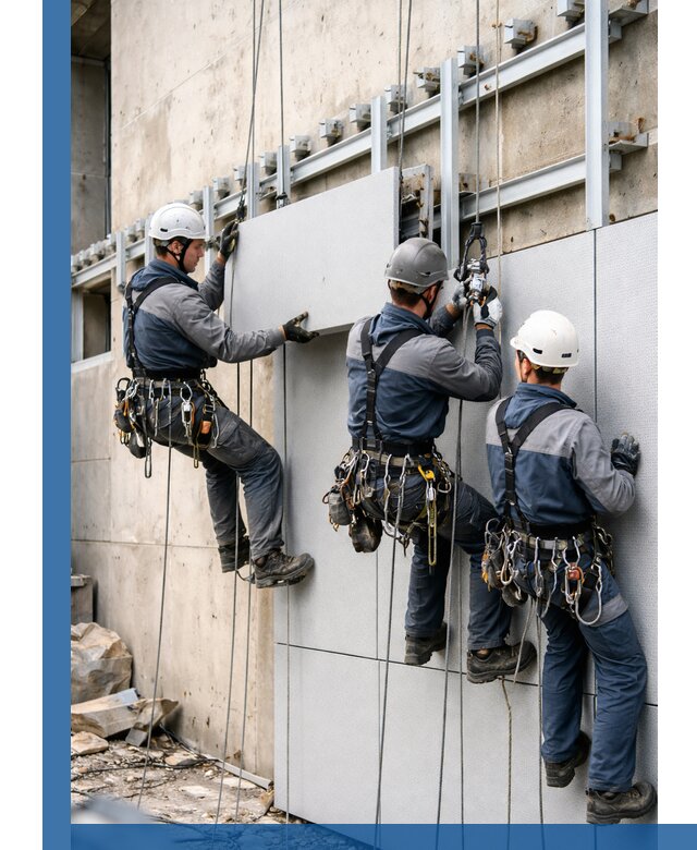 Монтаж вентилируемого фасада в Карталах под ключ с гарантией качества