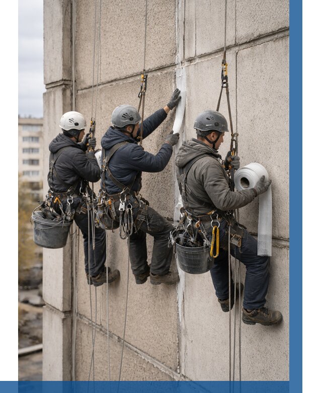 Ремонт межпанельных швов в Карталах от 782 р. | ВЫСОТНИК-Крт