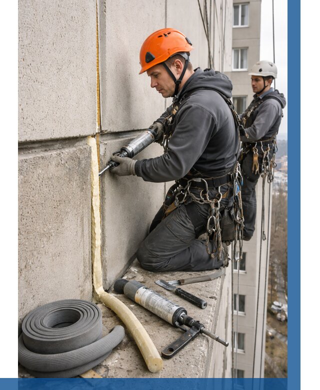 Теплый шов межпанельные швы в Карталах от 730 р. | ВЫСОТНИК-Крт