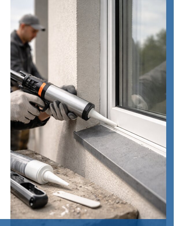 Герметизация монтажных швов окон в Карталах от 678 р. | ВЫСОТНИК-Крт