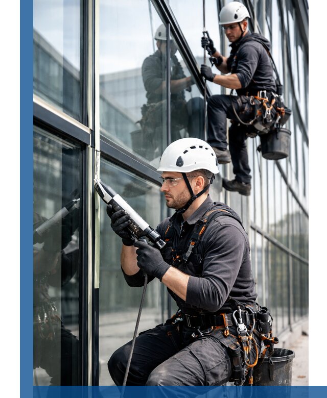 Герметизация витражных швов в Карталах для зданий и фасадов