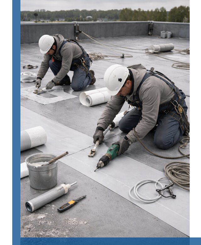 Ремонт мембранной кровли в Карталах качественно и с гарантией