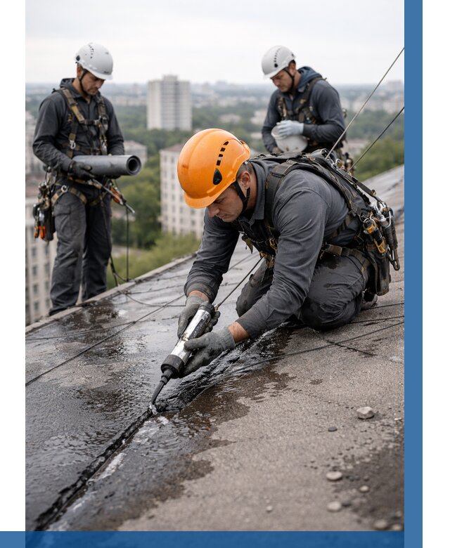 Устранение протечек кровли в Карталах от 12517 р. | ВЫСОТНИК-Крт