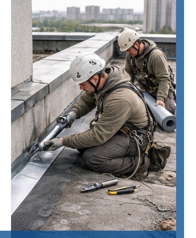 Ремонт кровельных примыканий в Карталах от 1252 р. | ВЫСОТНИК-Крт