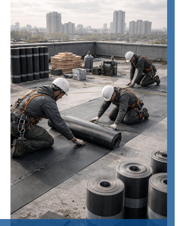 Монтаж мягкой кровли под ключ в Карталах от 469 р. | ВЫСОТНИК-Крт