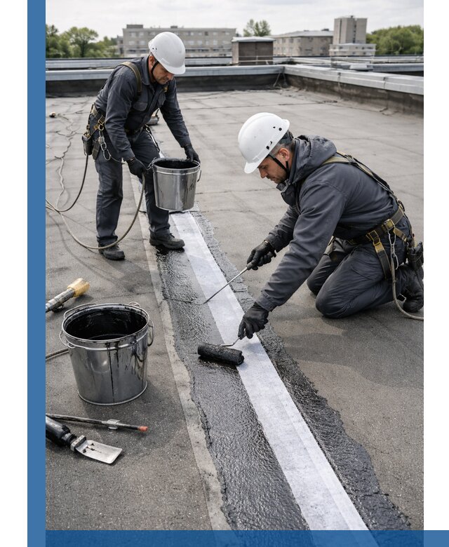 Гидроизоляция кровли мастикой в Карталах надежная защита