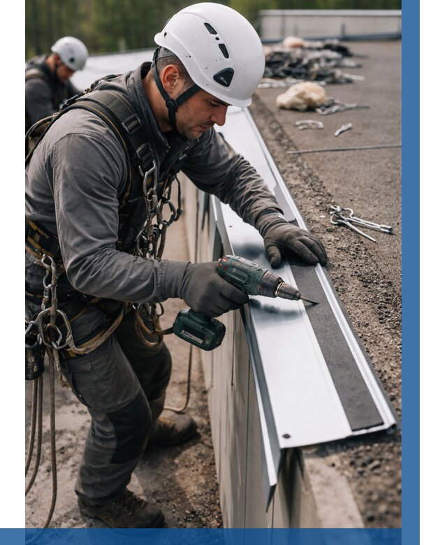 Монтаж капельника на кровле в Карталах от 313 р. | ВЫСОТНИК-Крт