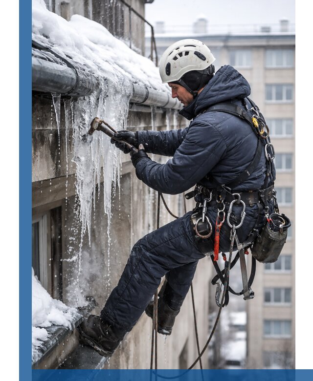 Удаление наледи и чистка водостоков в Карталах оперативно и безопасно