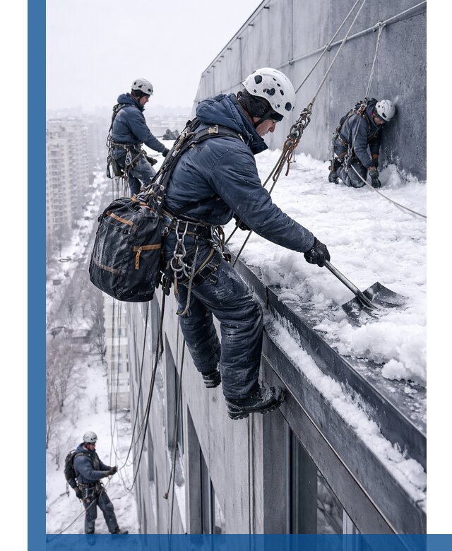 Абонентское обслуживание кровли зимой в Карталах регулярный уход