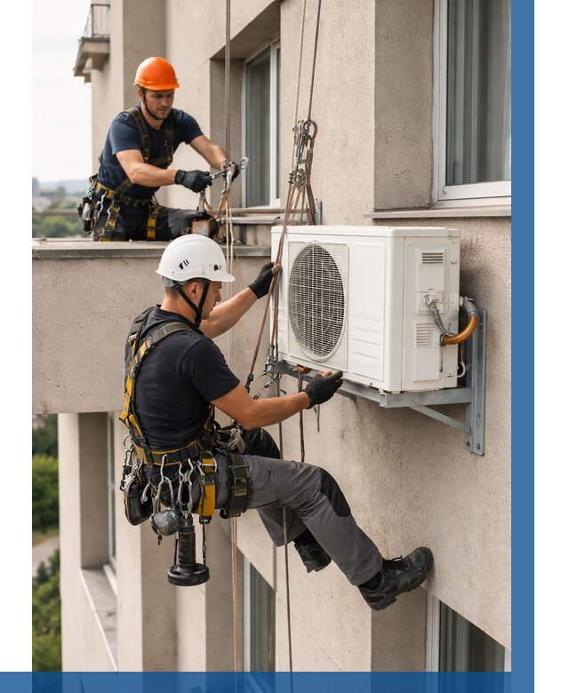 Монтаж внешнего блока кондиционера в Карталах от 6780 р. | ВЫСОТНИК-Крт