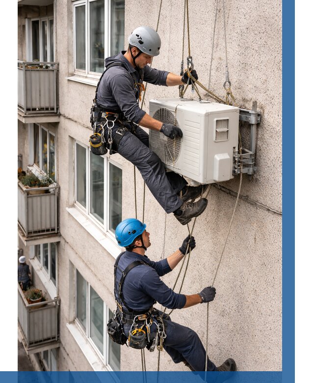 Перенос внешнего блока кондиционера в Карталах от 9388 р.| ВЫСОТНИК-Крт