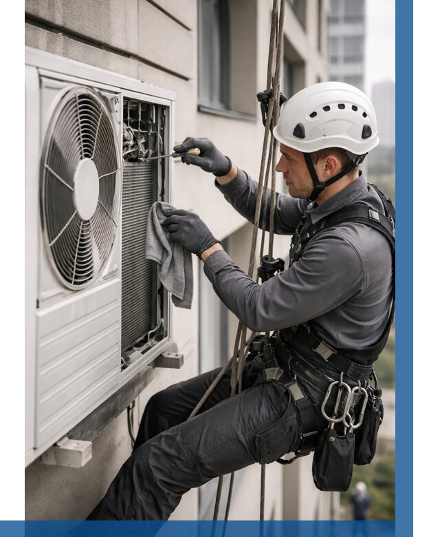 Обслуживание внешнего блока кондиционера в Карталах от 2816 р.ВЫСОТНИК-Крт