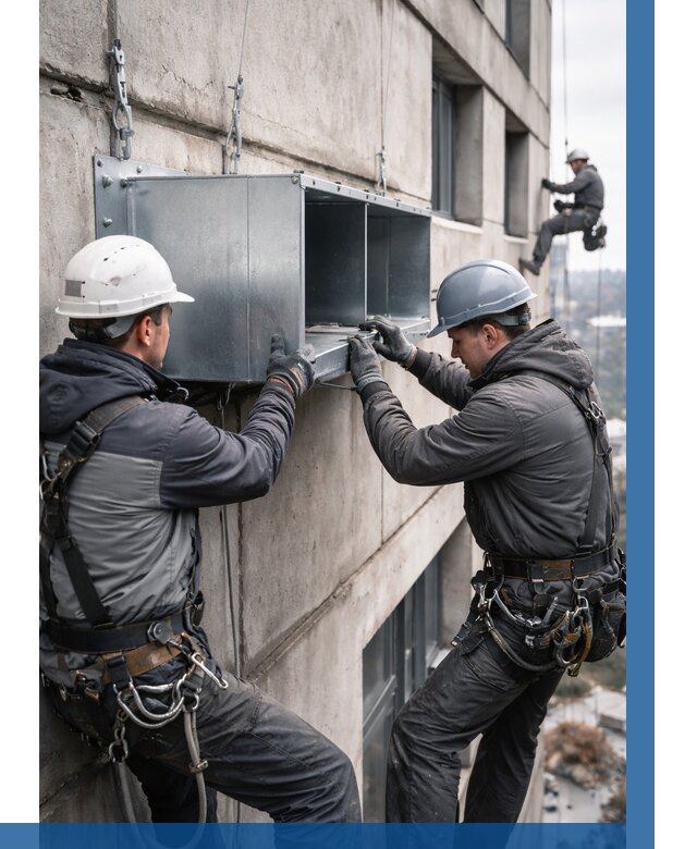 Монтаж вентиляционных коробов в Карталах от 3129 р. | ВЫСОТНИК-Крт