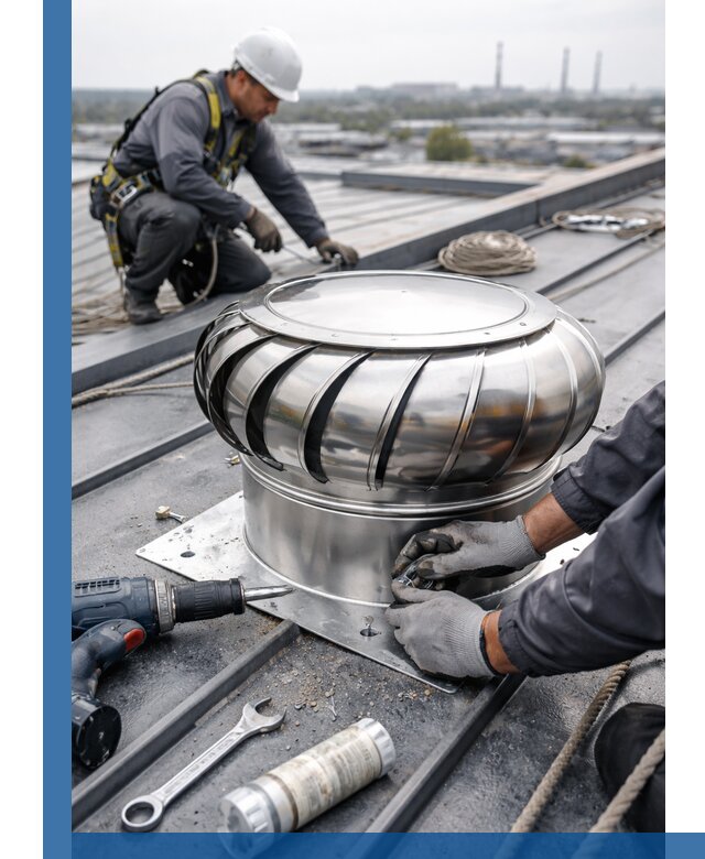 Установка дефлекторов на кровле в Карталах профессионально