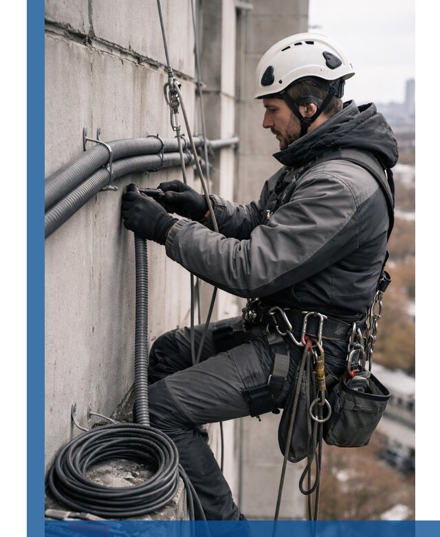 Профессиональный монтаж гофры для кабеля в Карталах с гарантией