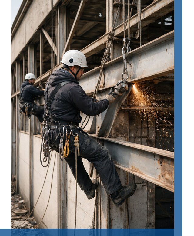 Демонтаж металлоконструкций на высоте в Карталах от 6780р. |ВЫСОТНИК-Крт