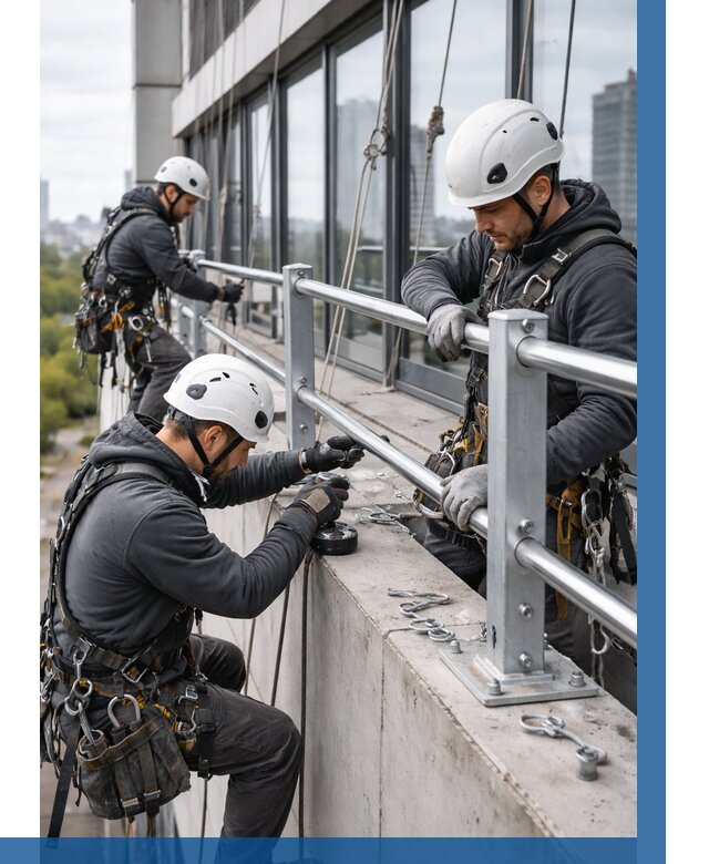 Монтаж ограждений на высоте в Карталах, от 1252 р. | ВЫСОТНИК-Крт