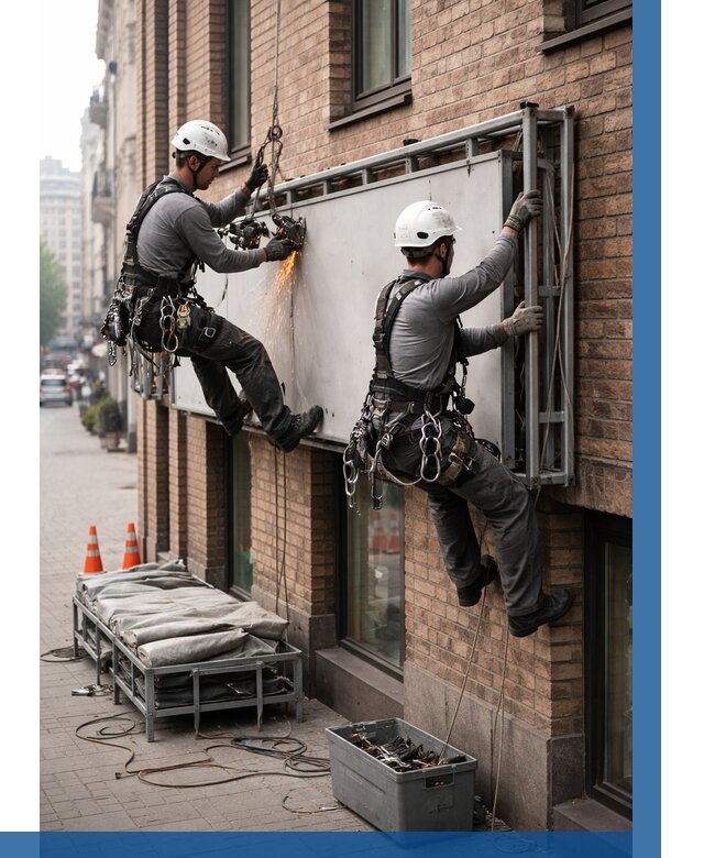 Демонтаж рекламной вывески в Карталах от 6780 р. | ВЫСОТНИК-Крт