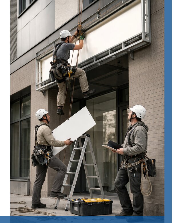 Монтаж светового короба в Карталах от 6780 р. | ВЫСОТНИК-Крт