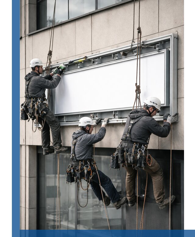 Профессиональный монтаж светового короба под ключ в Карталах