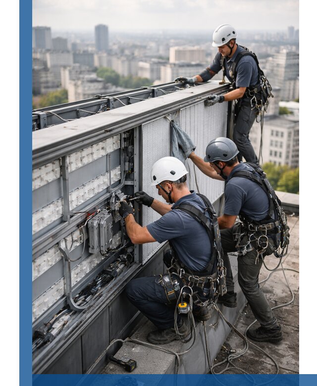 Профессиональное обслуживание крышной рекламы в Карталах под ключ