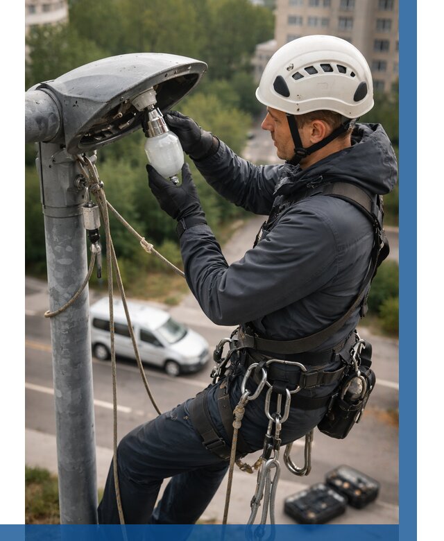 Замена ламп на высоте в Карталах от 2608 р. | ВЫСОТНИК-Крт