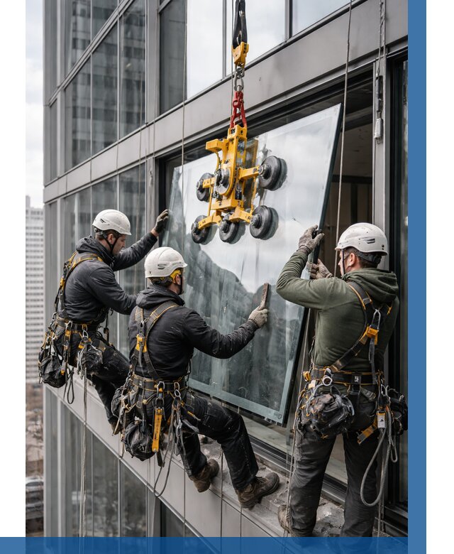 Фасадное остекление зданий под ключ в Карталах от 10431 р. | ВЫСОТНИК-Крт