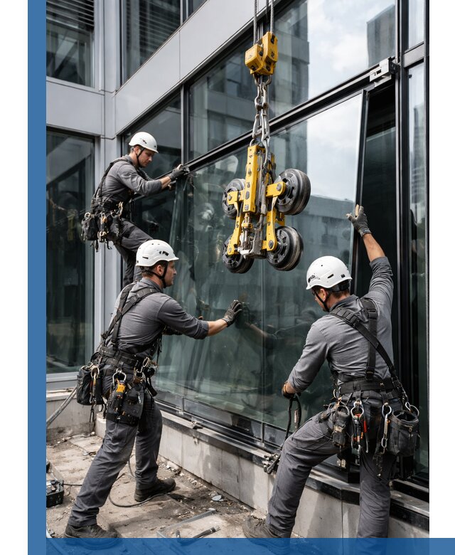 Структурное остекление фасадов в Карталах монтаж и обслуживание