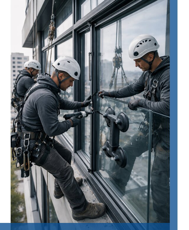 Витражное остекление зданий в Карталах от 3651 р. | ВЫСОТНИК-Крт