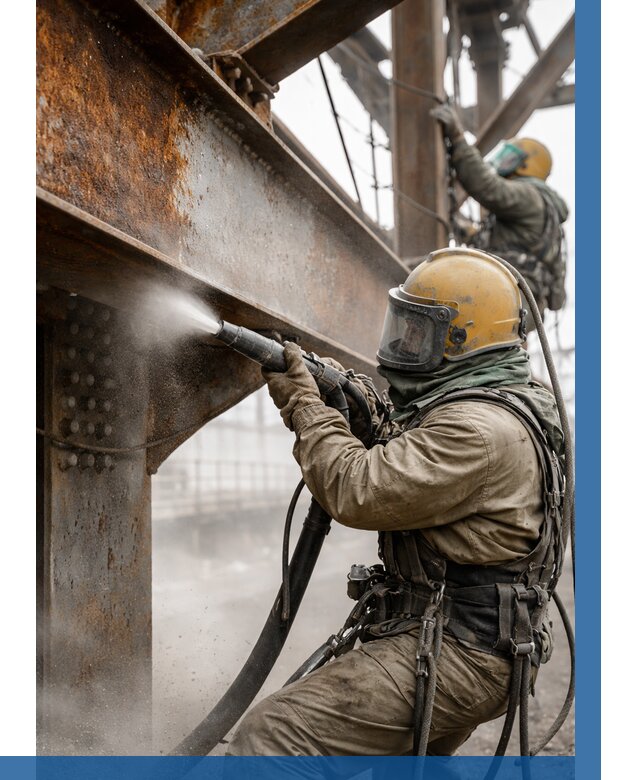 Пескоструйная очистка металлоконструкций в Карталах по 626 р.  ВЫСОТНИК-Крт