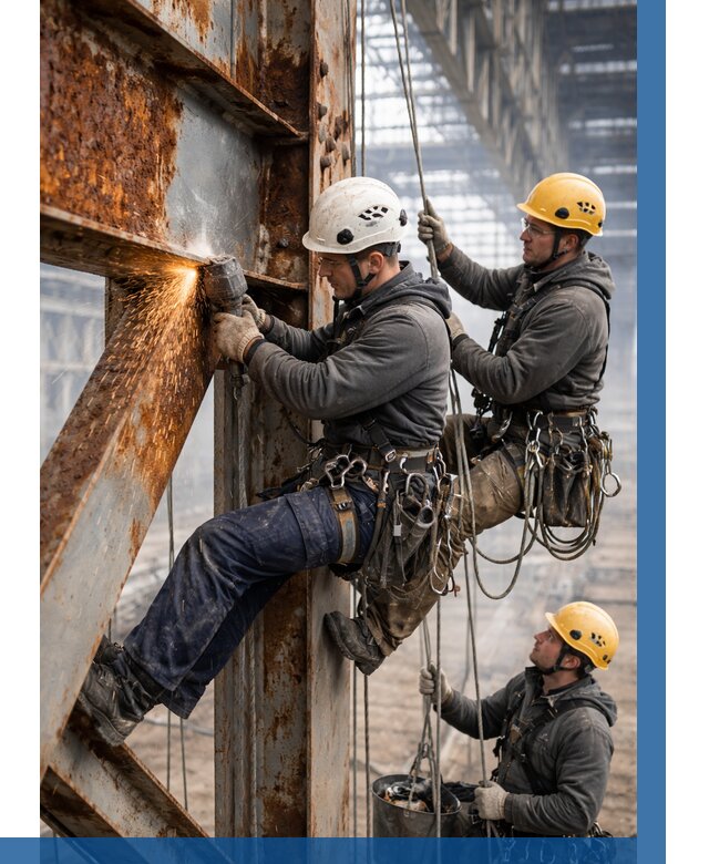 Зачистка металла от ржавчины в Карталах от 365 р. | ВЫСОТНИК-Крт