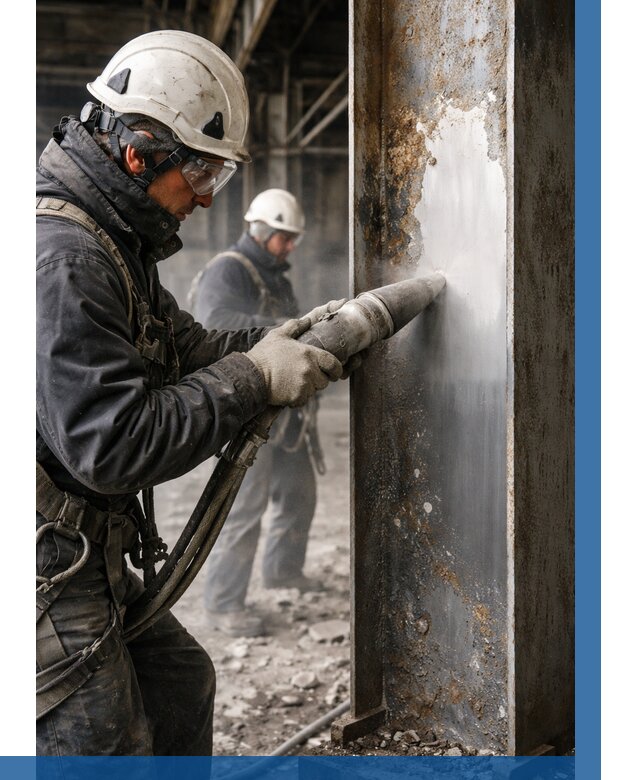 Удаление старой краски с металла в Карталах от 469 р. | ВЫСОТНИК-Крт