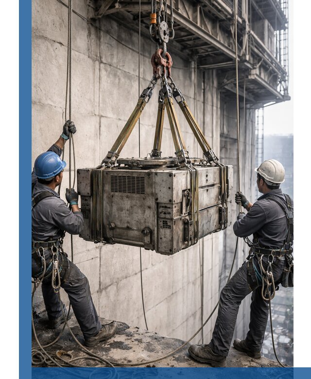 Такелажные работы на высоте, подъем и монтаж грузов в Карталах