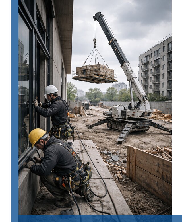 Аренда крана Пионер в Карталах для строительных работ