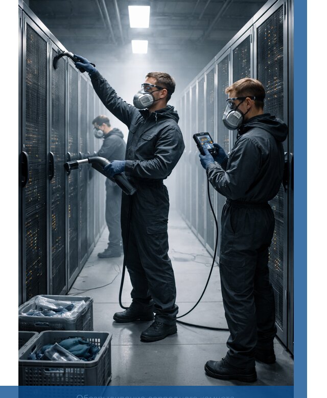 Обеспыливание серверной комнаты в Карталах от 4694 р. | ВЫСОТНИК-Крт