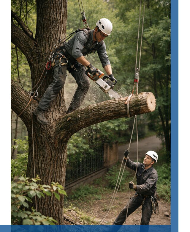 Спил деревьев альпинистами в Карталах от 8345 р. | ВЫСОТНИК-Крт