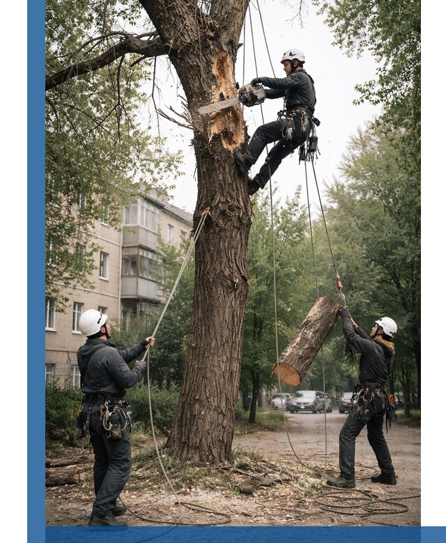 Срочное удаление аварийных деревьев в Карталах с гарантией безопасности