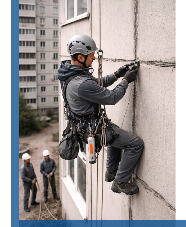 Обследование межпанельных швов и герметизация в Карталах